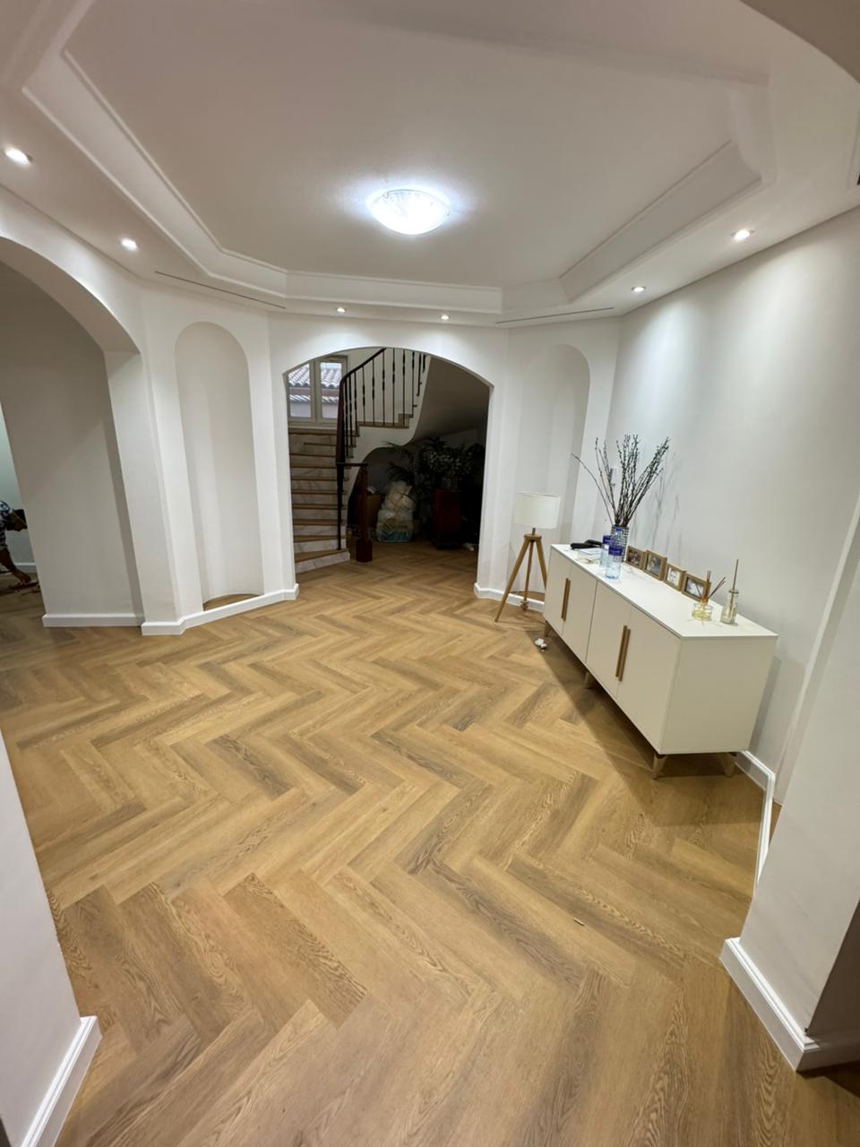 Herringbone flooring